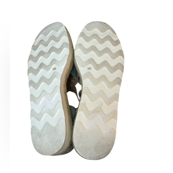 Lucky Brand Light Blue Jenife Slip On Leather Espadrilles - Picture 3 of 6